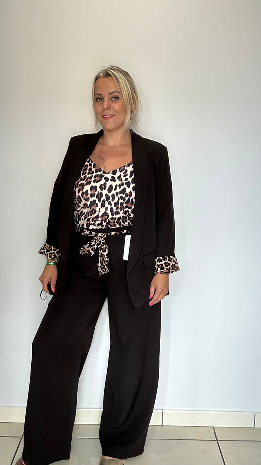 Pantalon Avec Ceinture Léopard
