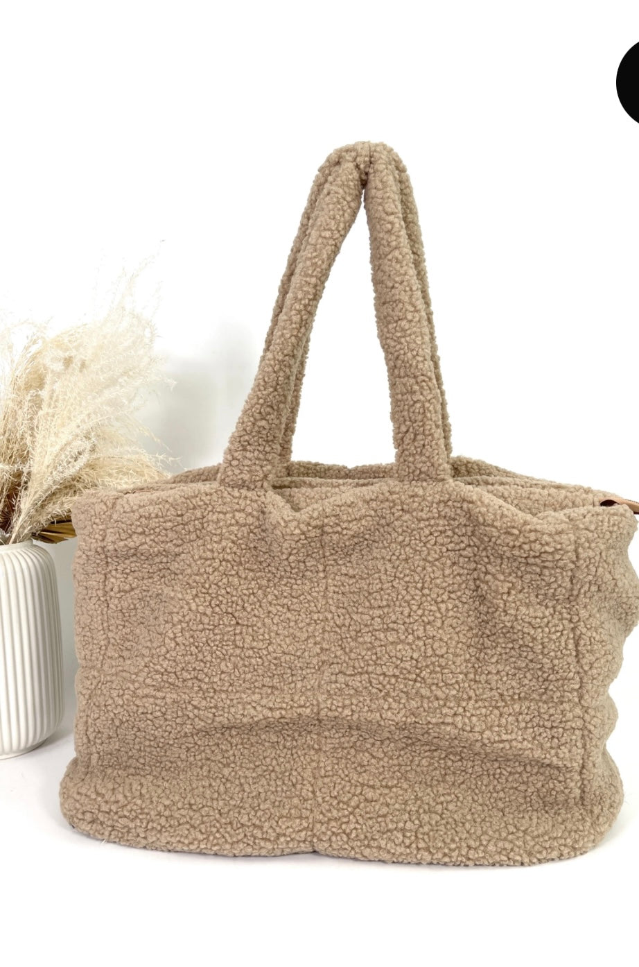 Grand sac cabas en moumoute