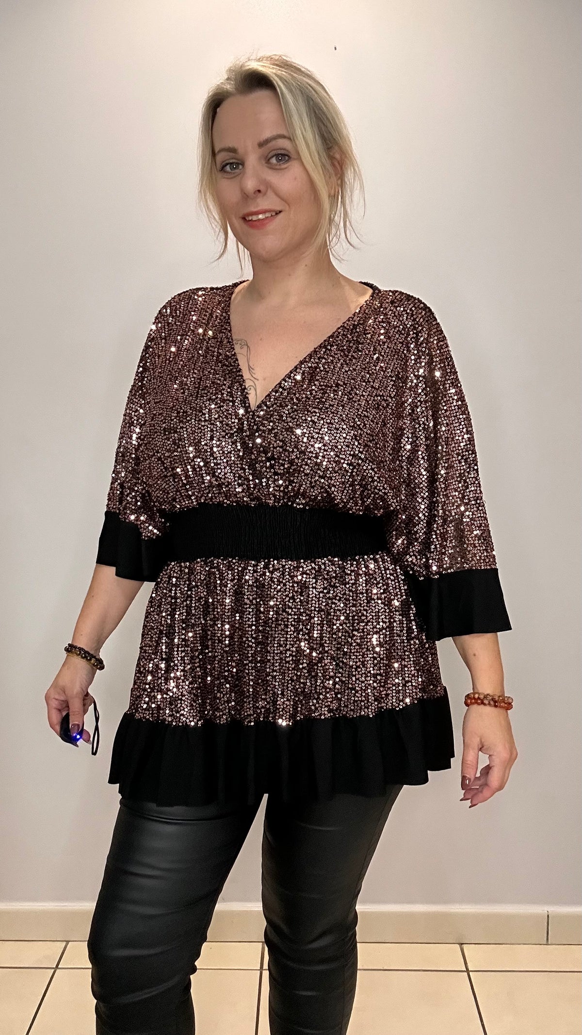 Top magique à sequins volanté ✨