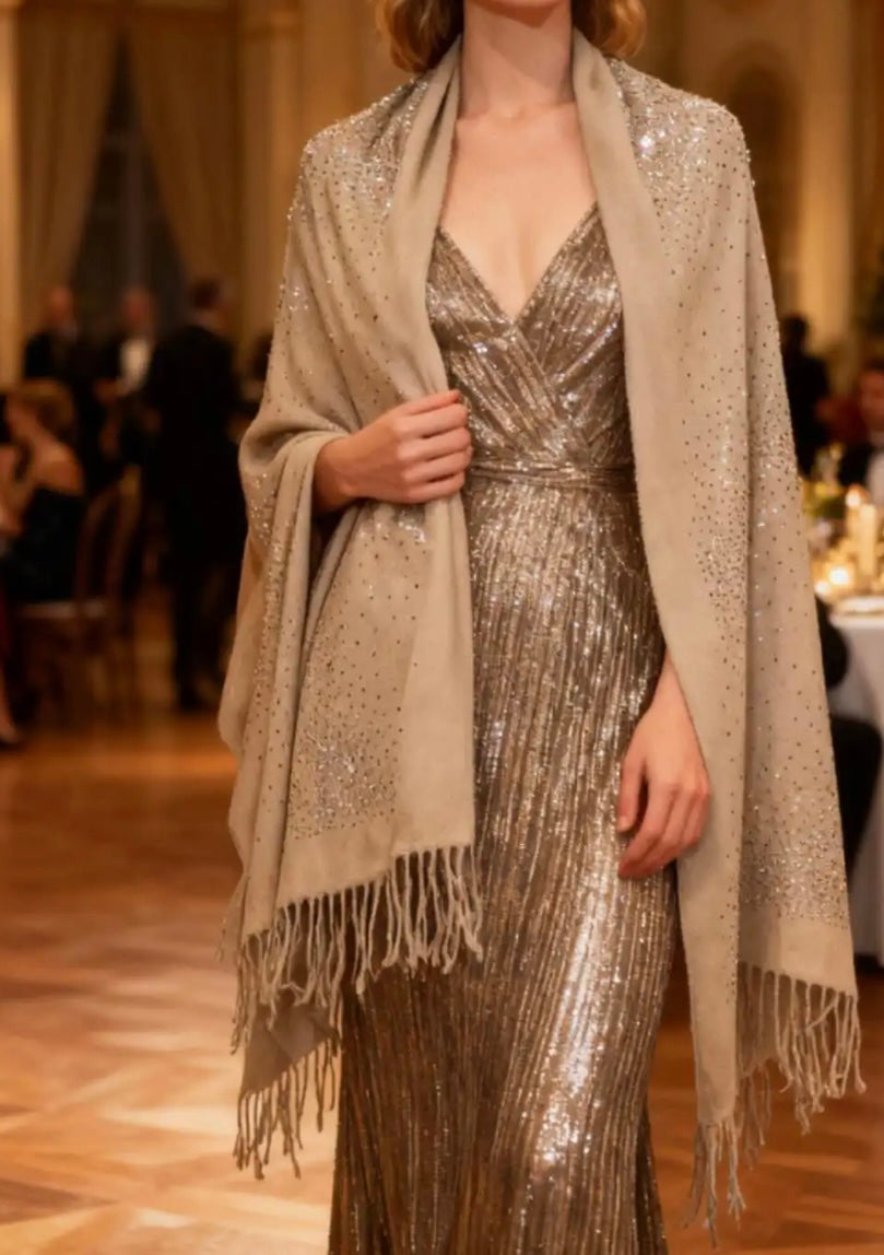 Écharpe douce à strass