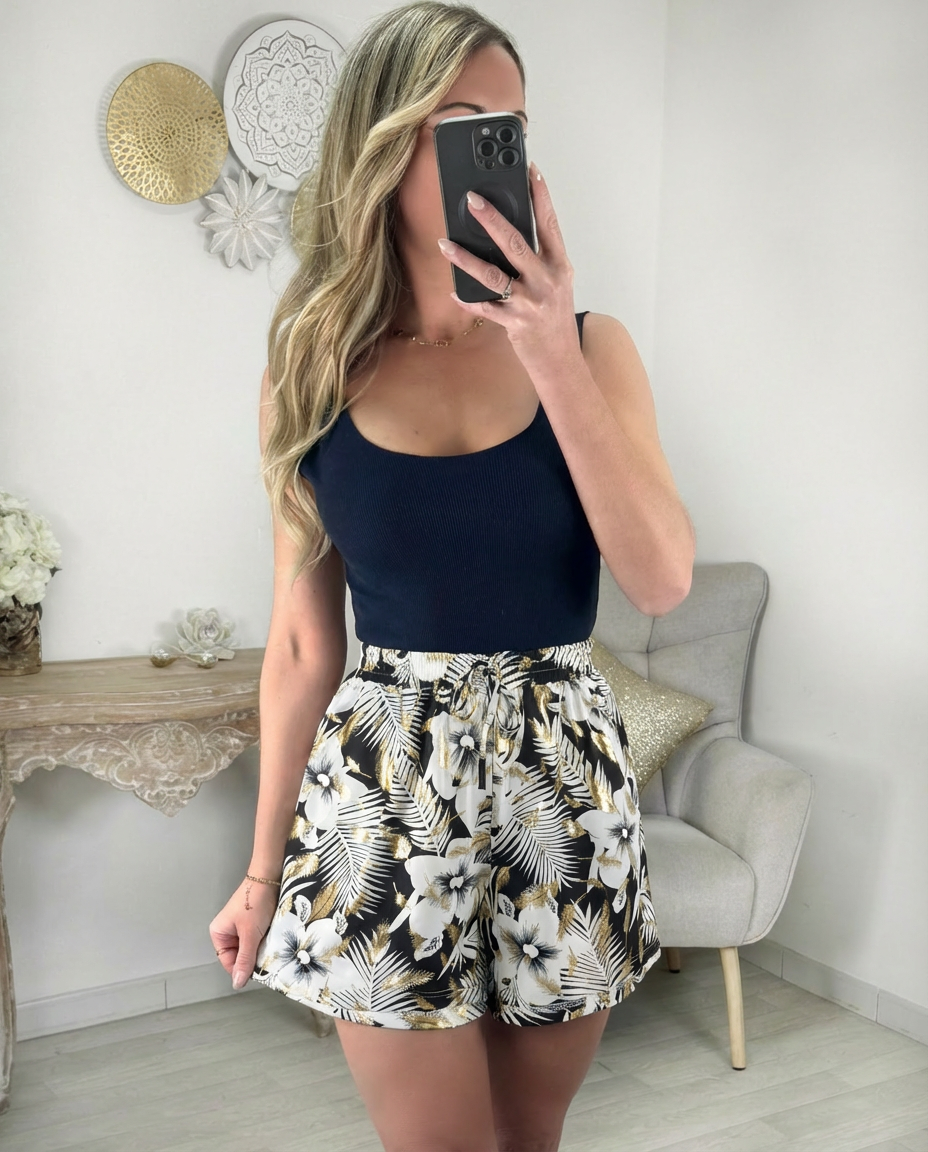 🌺 Short magique fleurs tropicales 🌺