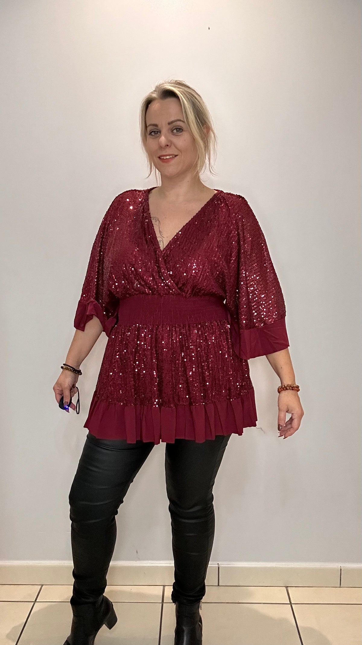 Top magique à sequins volanté ✨