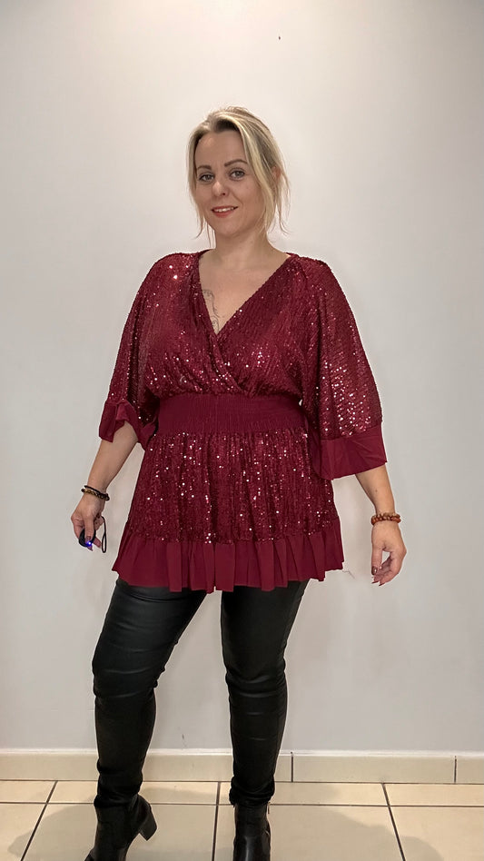 Top magique à sequins volanté ✨