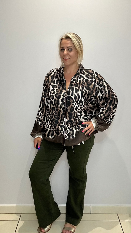 Veste légère imprimée animal 🐆