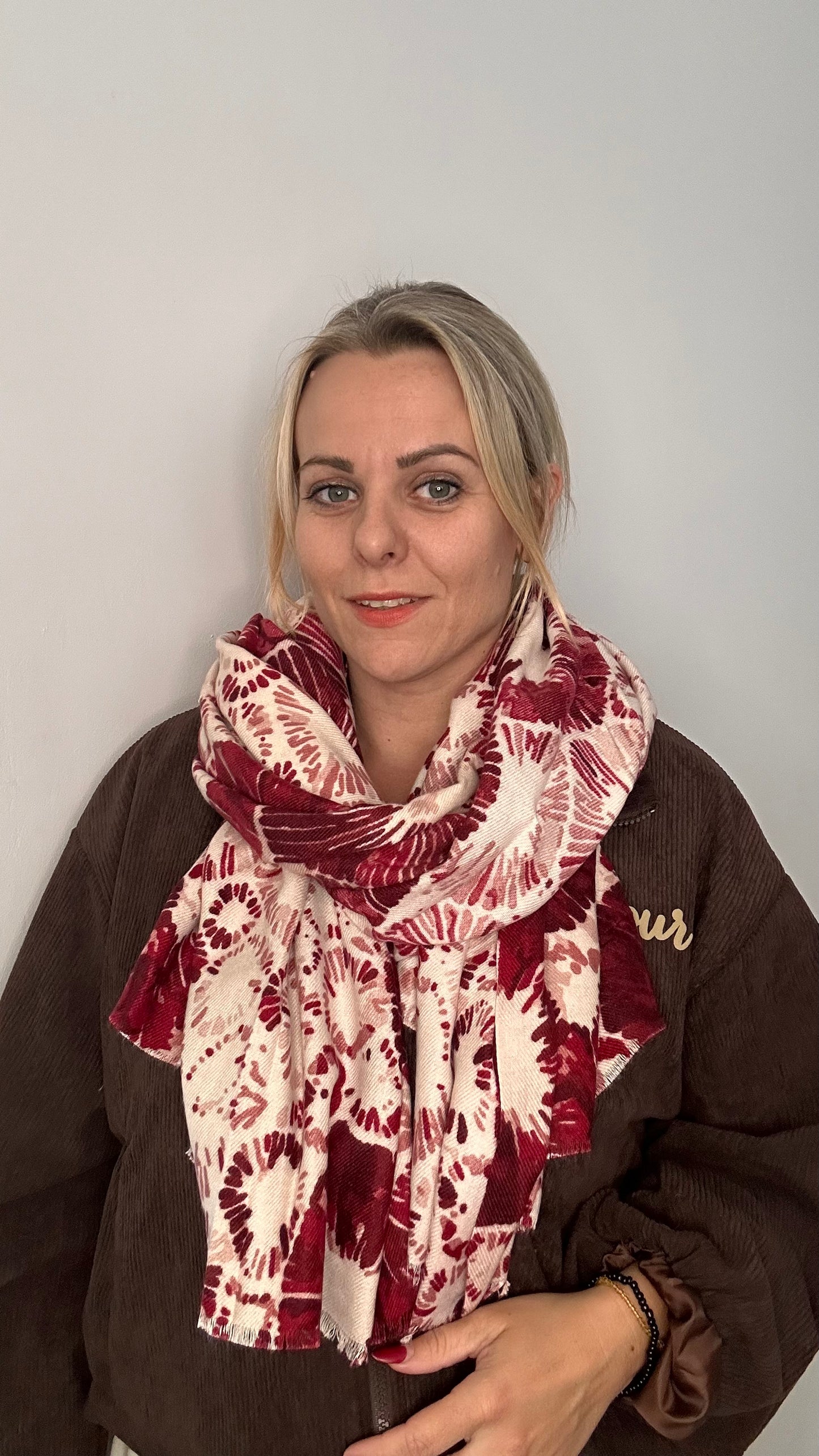 Foulard bordeaux