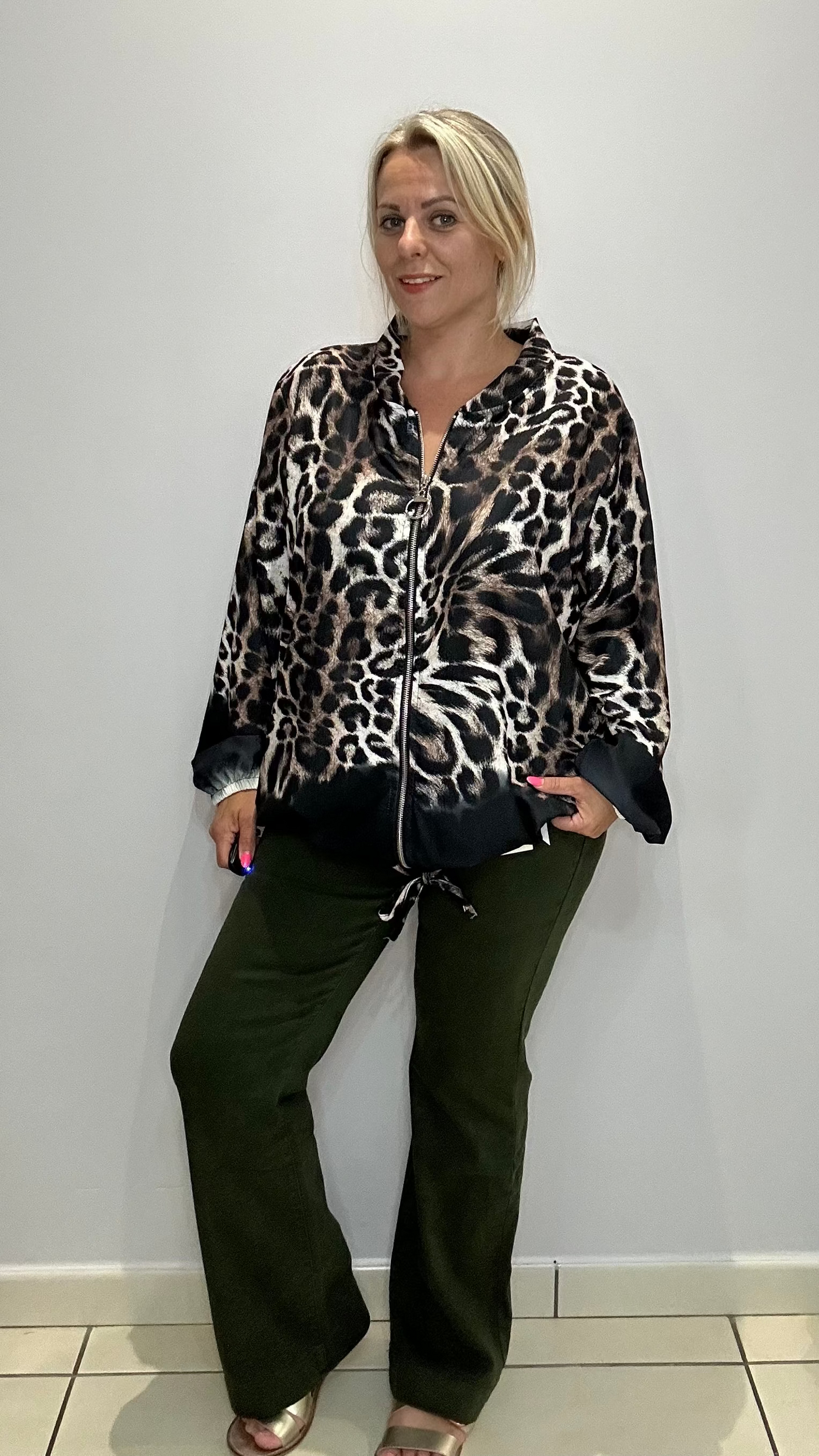 Veste légère imprimée animal 🐆