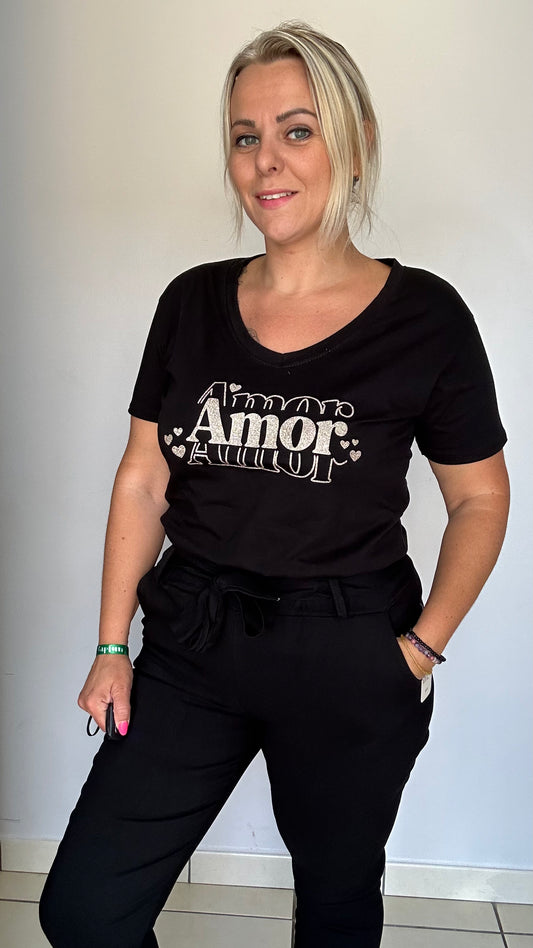 T Shirt Léopard Amour