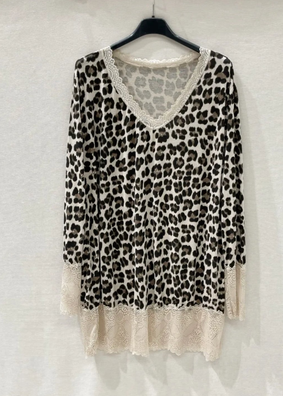 Top dentelle léopard petite taille