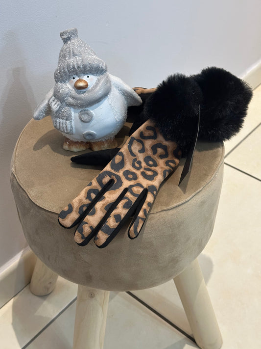 🐆Gants imprimés léopard 🐆
