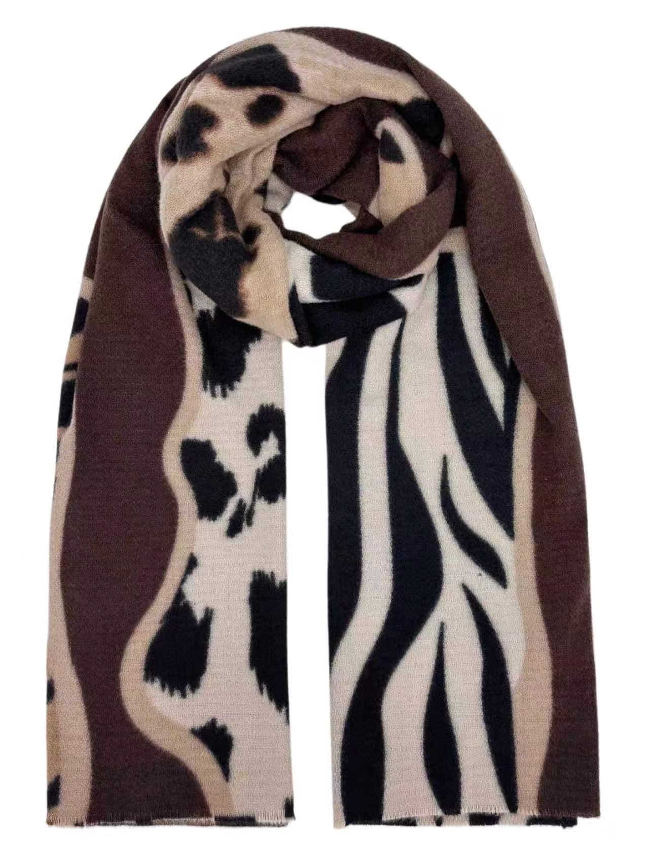 Écharpe motif animalier