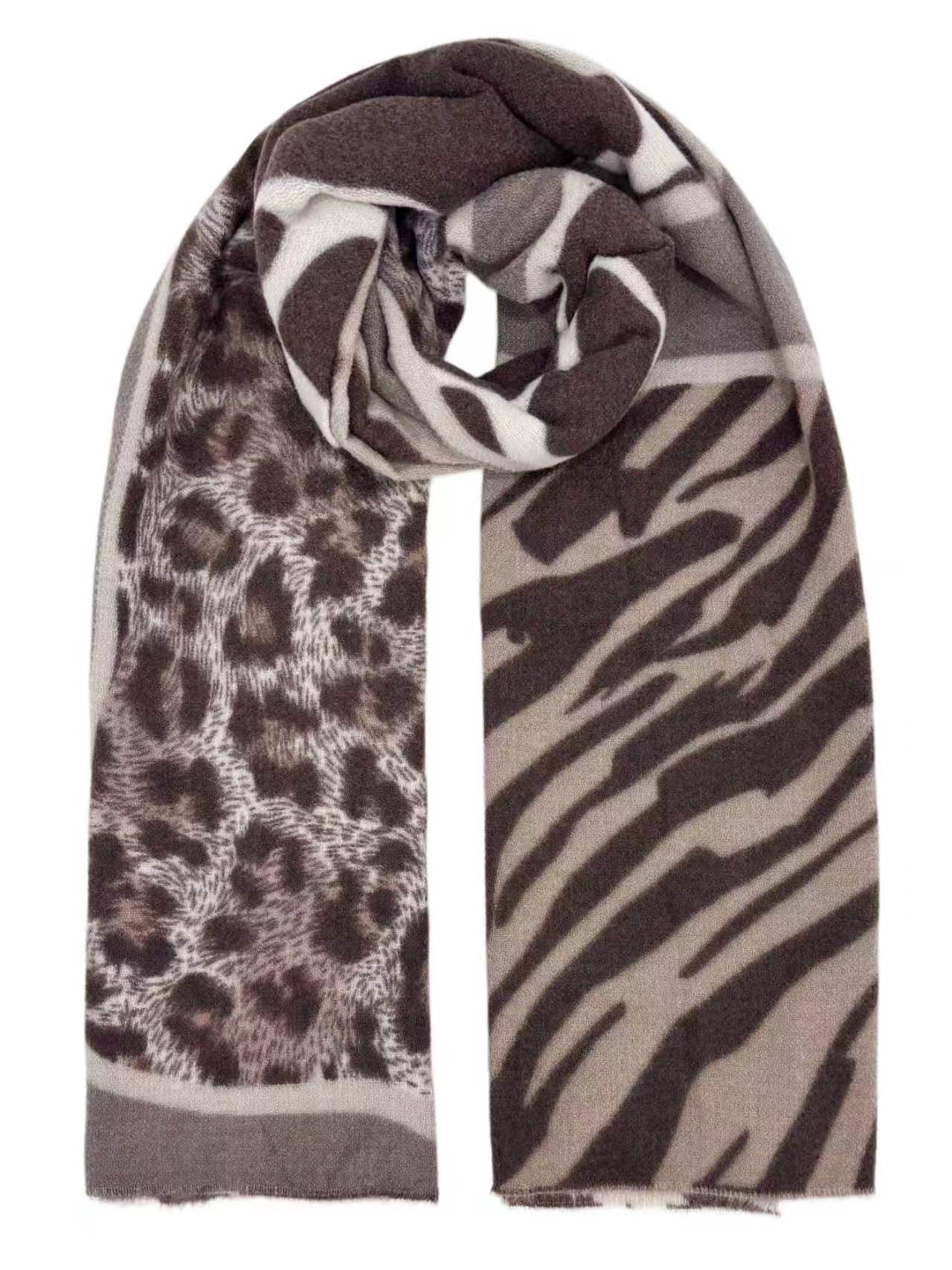 Écharpe motif animalier