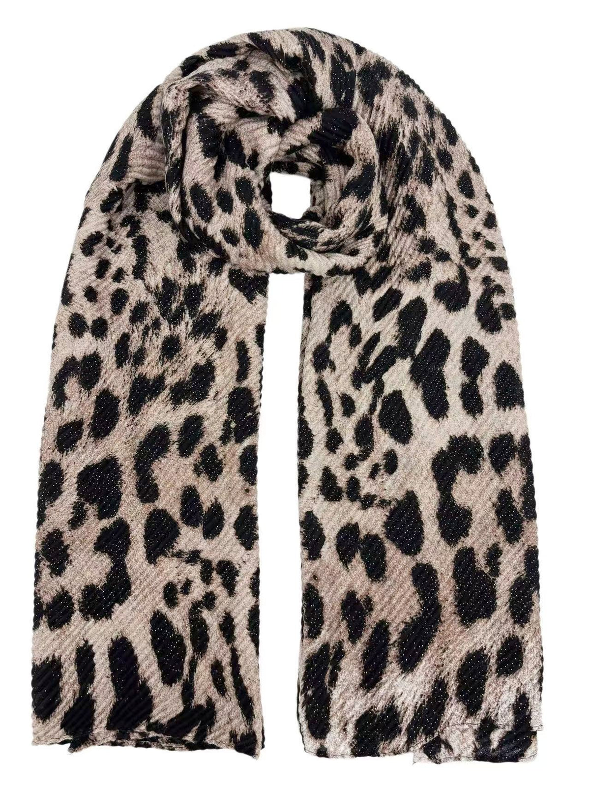 Foulard gaufré léopard