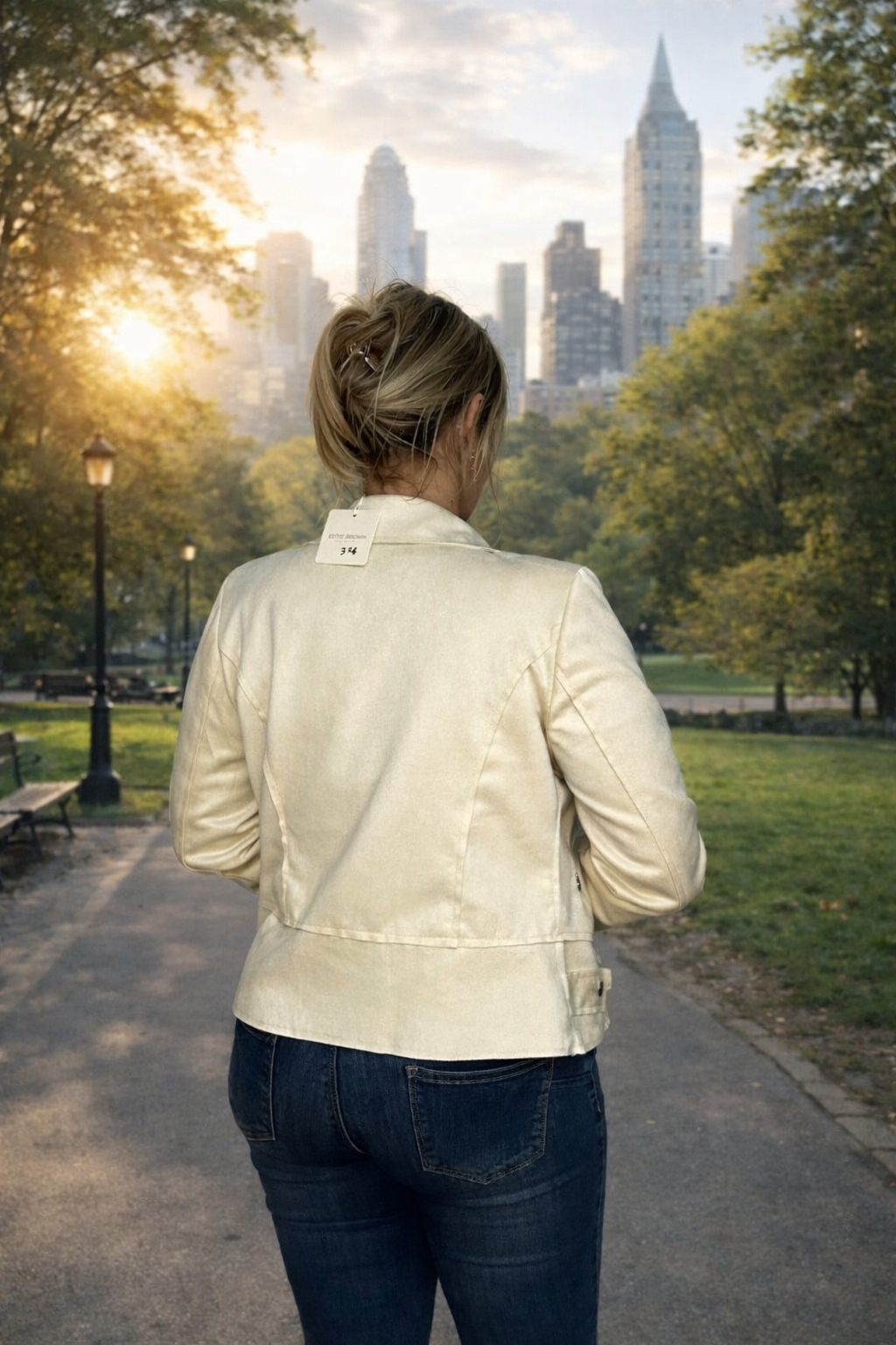 Veste suédine style biker