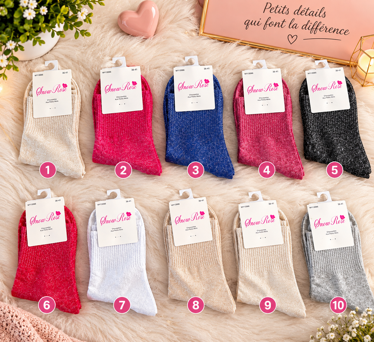 Chaussettes à paillettes