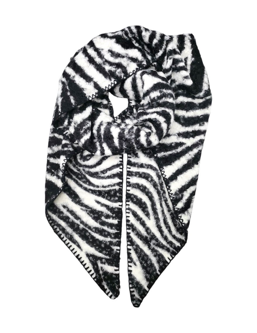 Écharpe bouclette zèbre 🦓✨