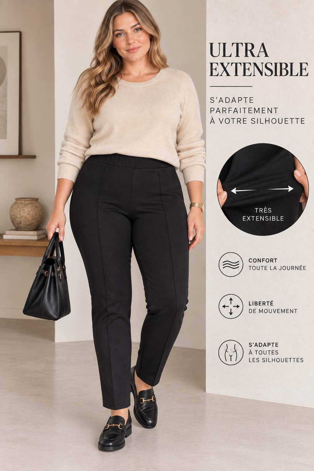 Pantalon stretch ultra extensible ✨
