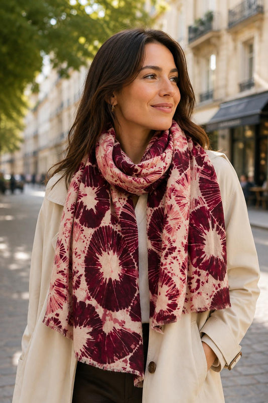 Foulard bordeaux