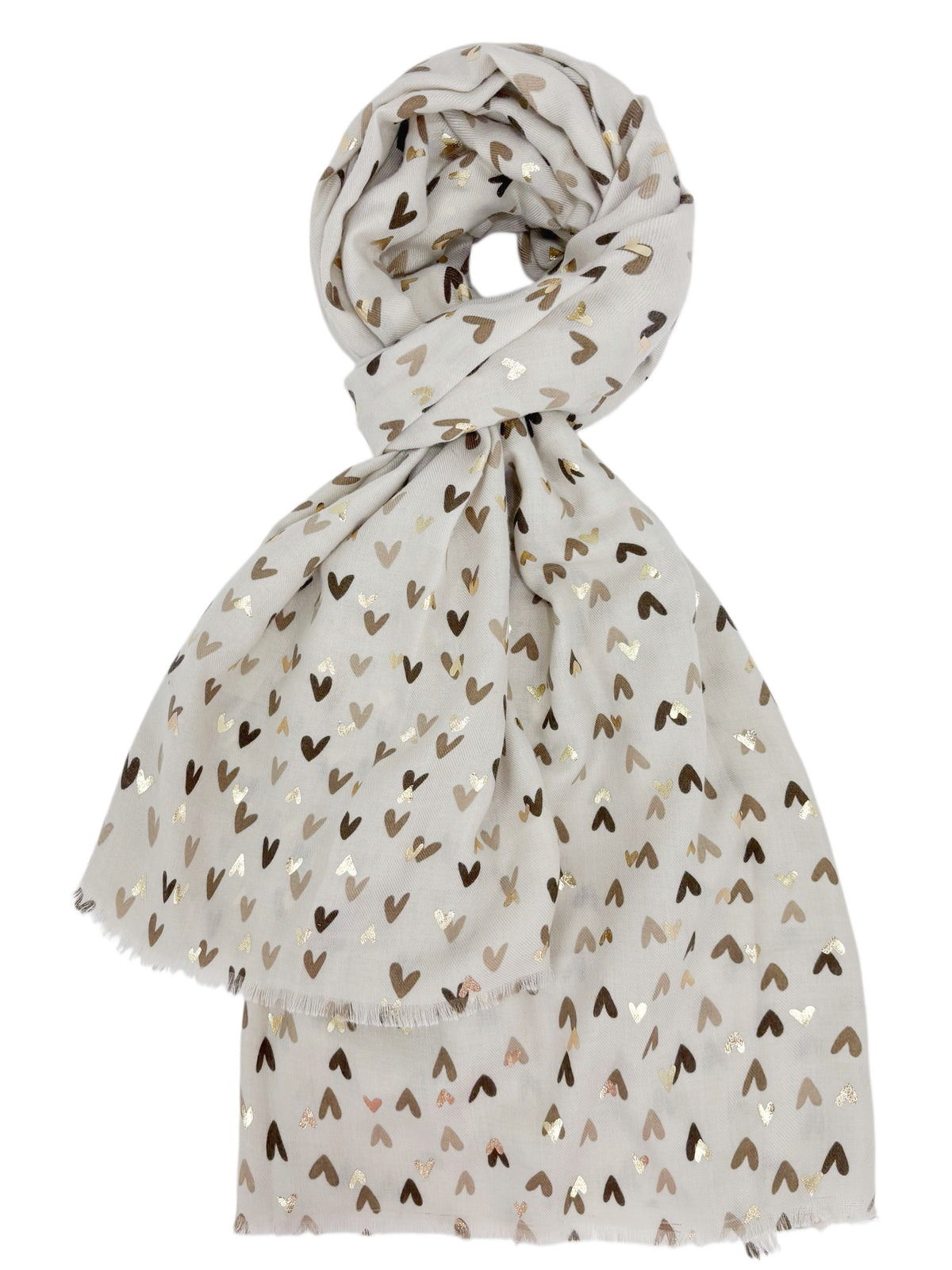 Foulard cœur avec dorure