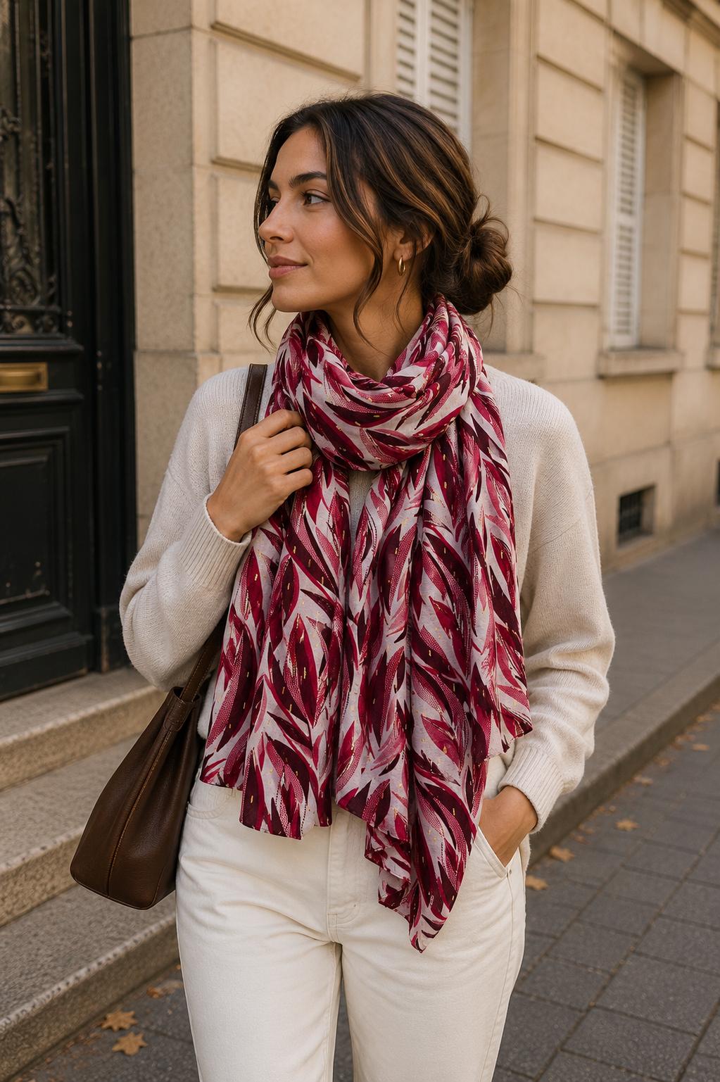 Foulard avec dorure