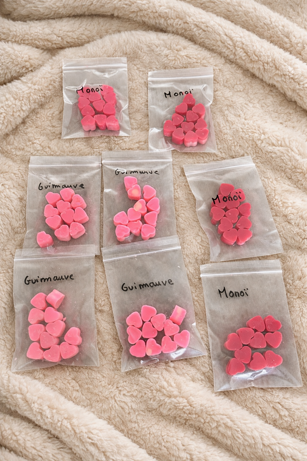 Sachet de fondants monoï et guimauve