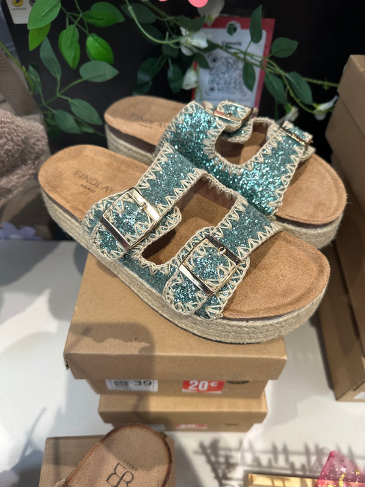 Sandales à paillettes