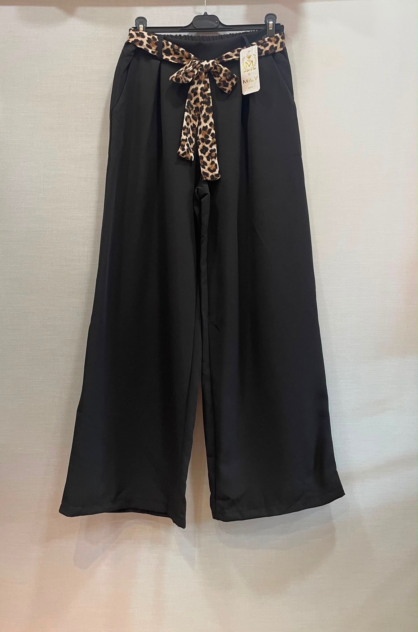 Pantalon Avec Ceinture Léopard