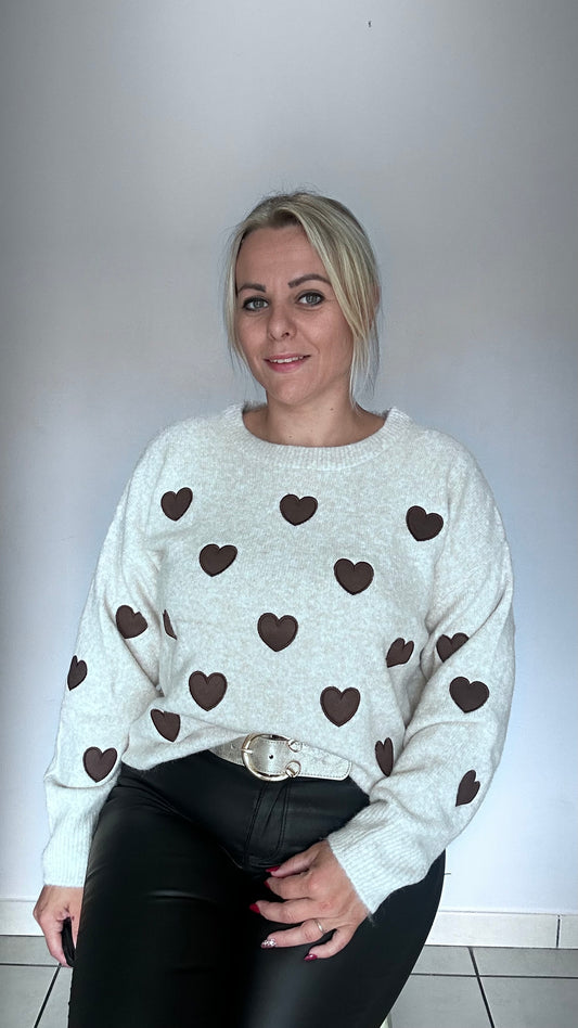 Pull petit coeur