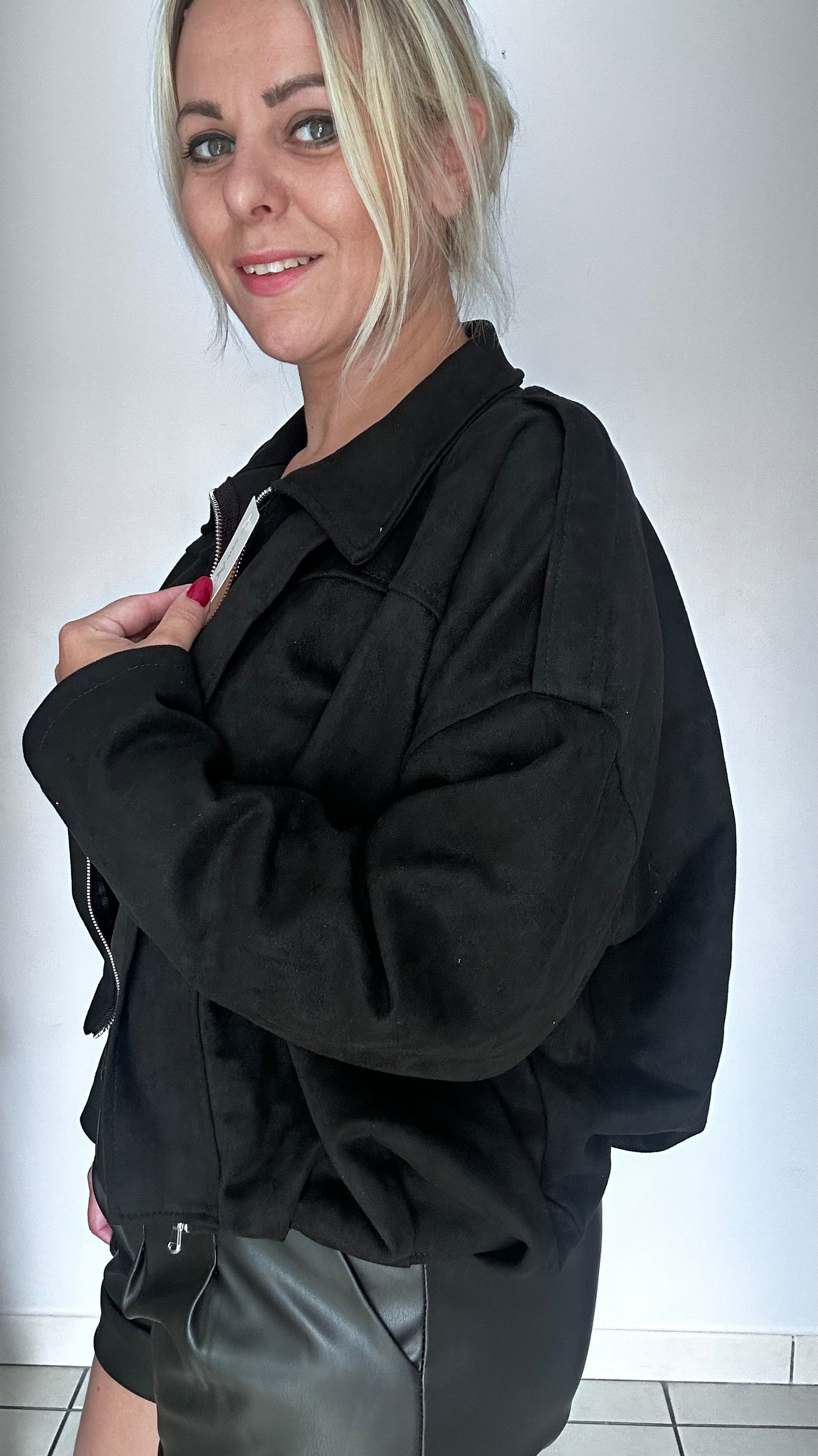 veste en suédine