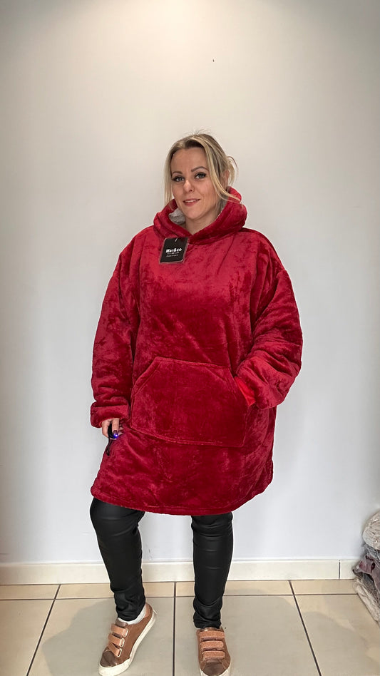 Sweat plaid à capuche 🧸