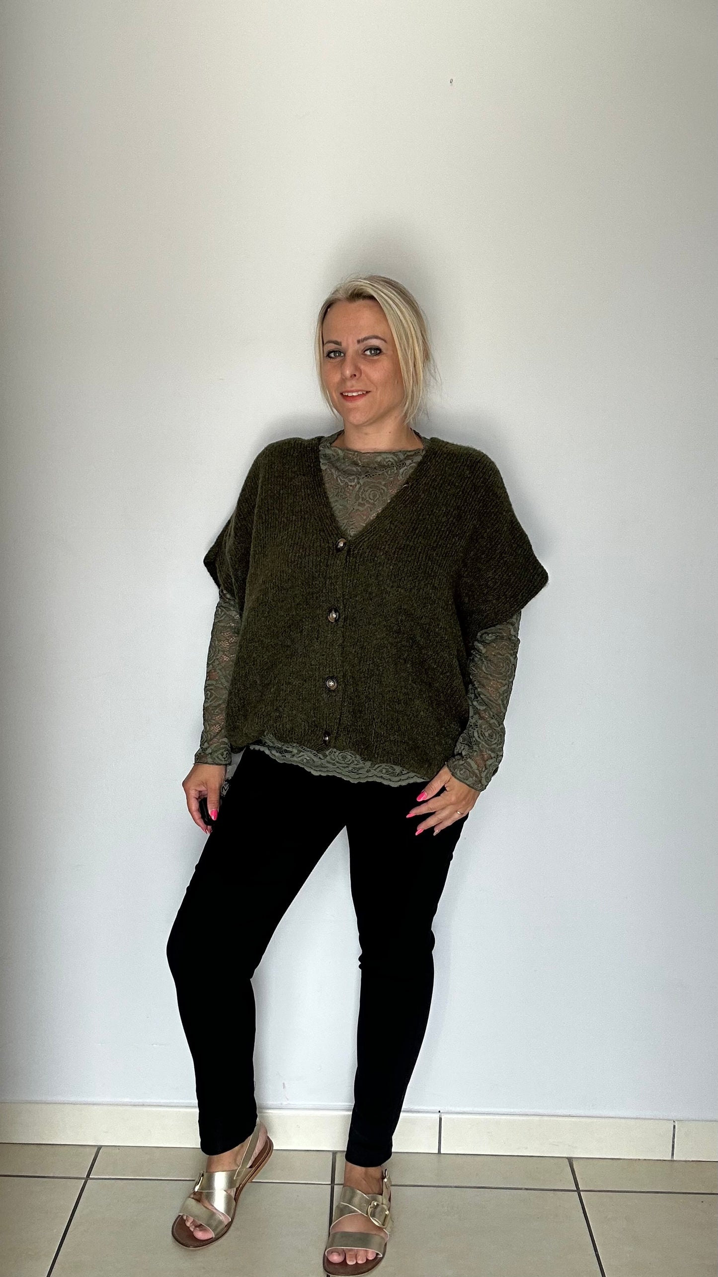 Gilet tout doux à manches🤍