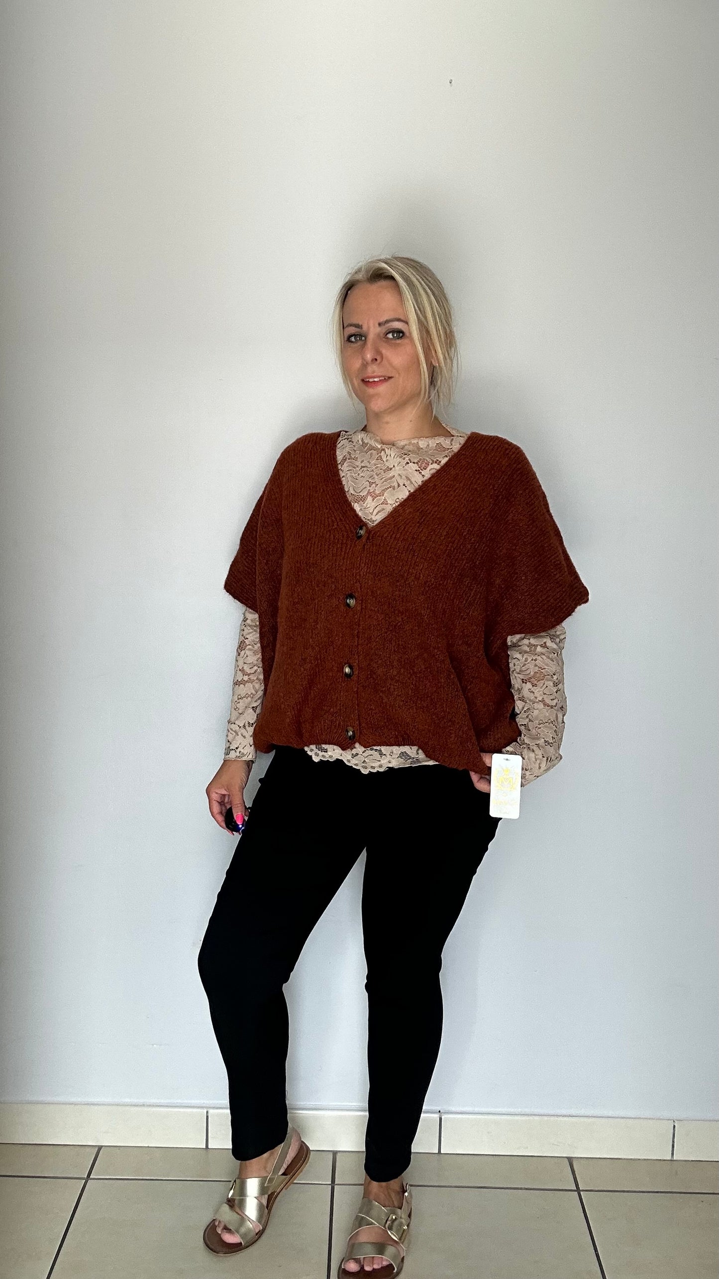Gilet tout doux à manches🤍