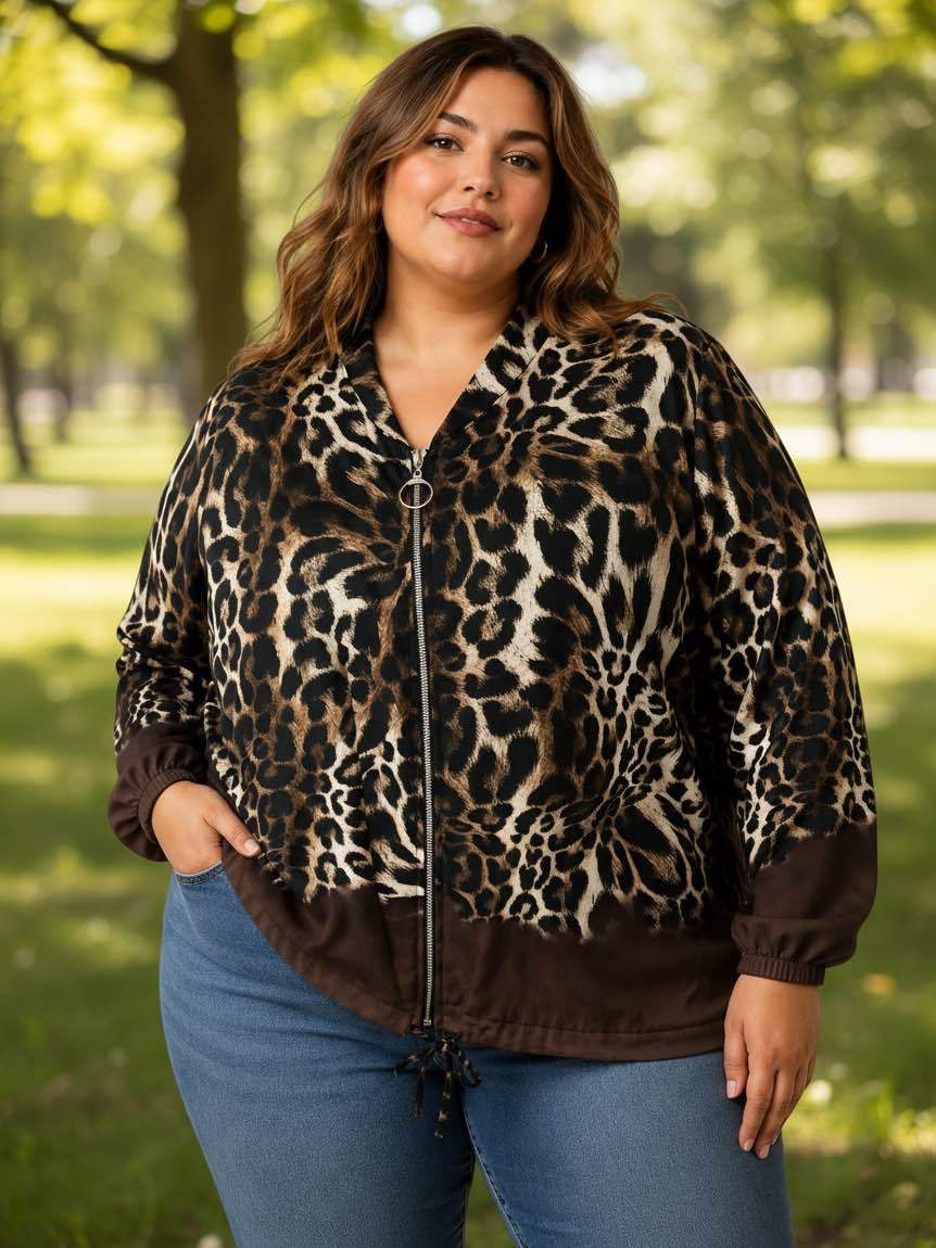Veste légère imprimée animal 🐆