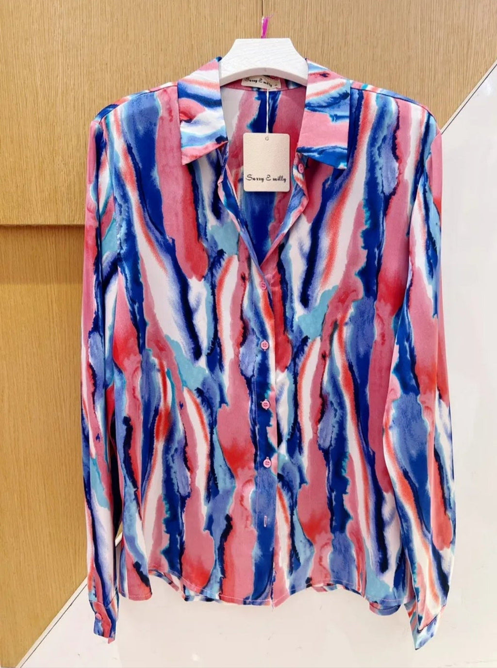 chemise bleu