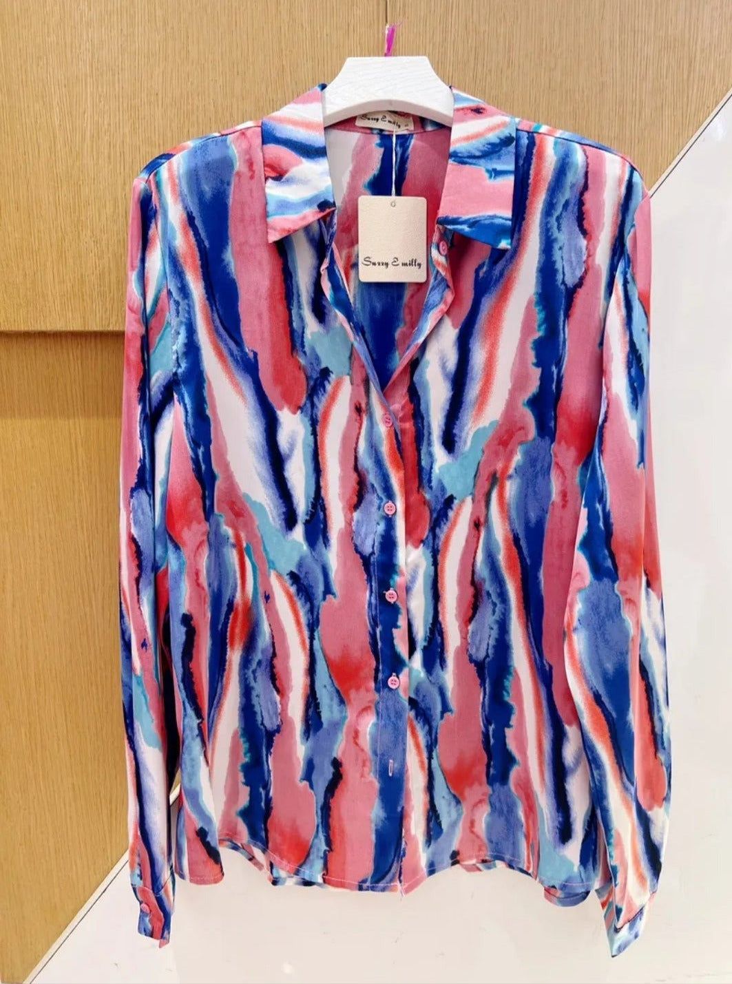 chemise bleu