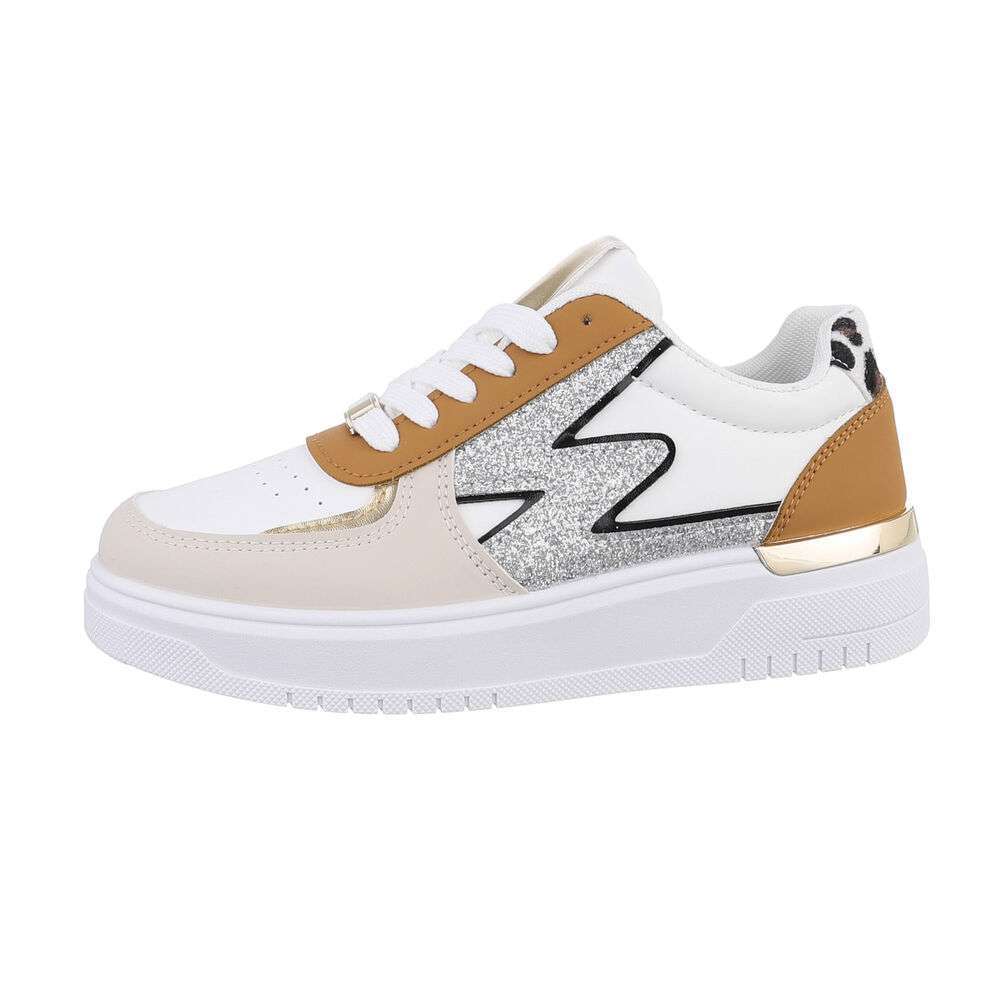 Sneakers Basse Blanc/Or