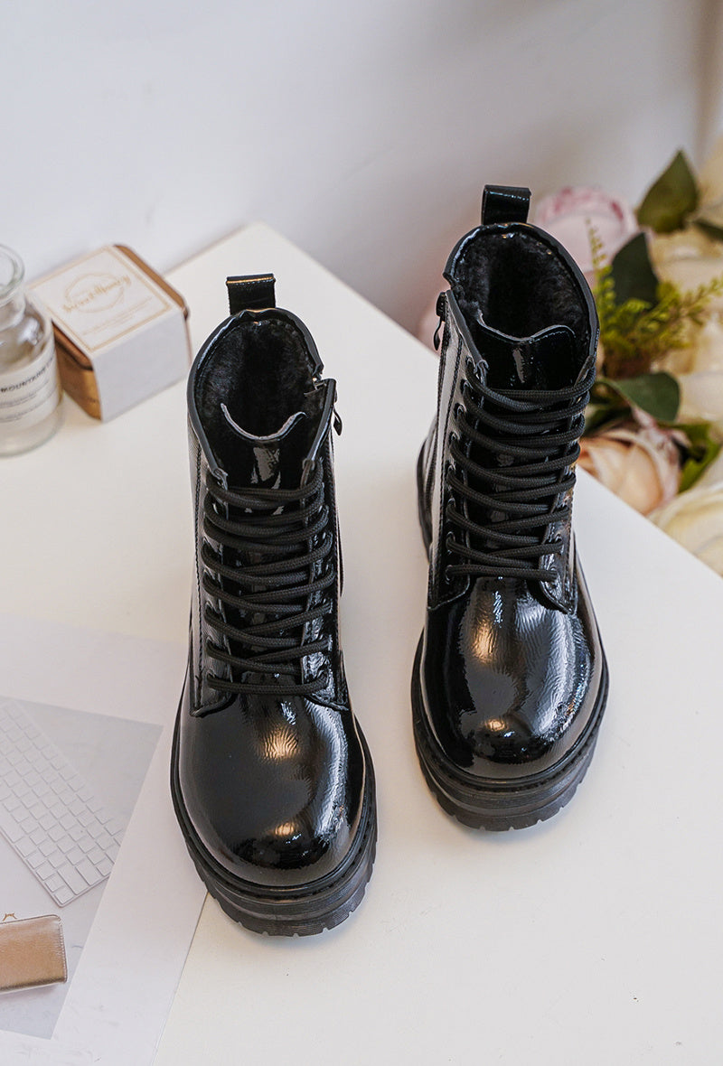 Bottines fille Noir Brillant