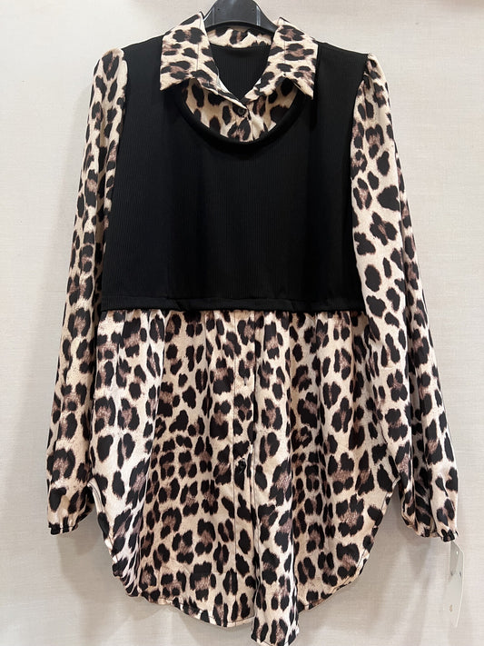 chemises en motifs leopard