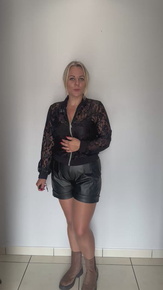Bomber en dentelle
