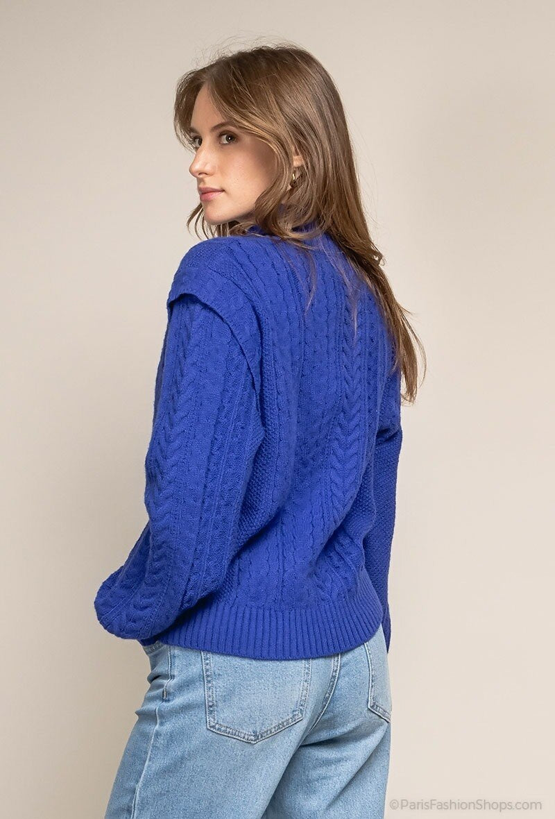 Pull en maille oversize uni