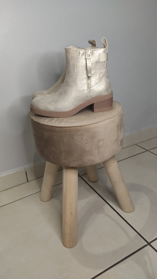 bottines dorée