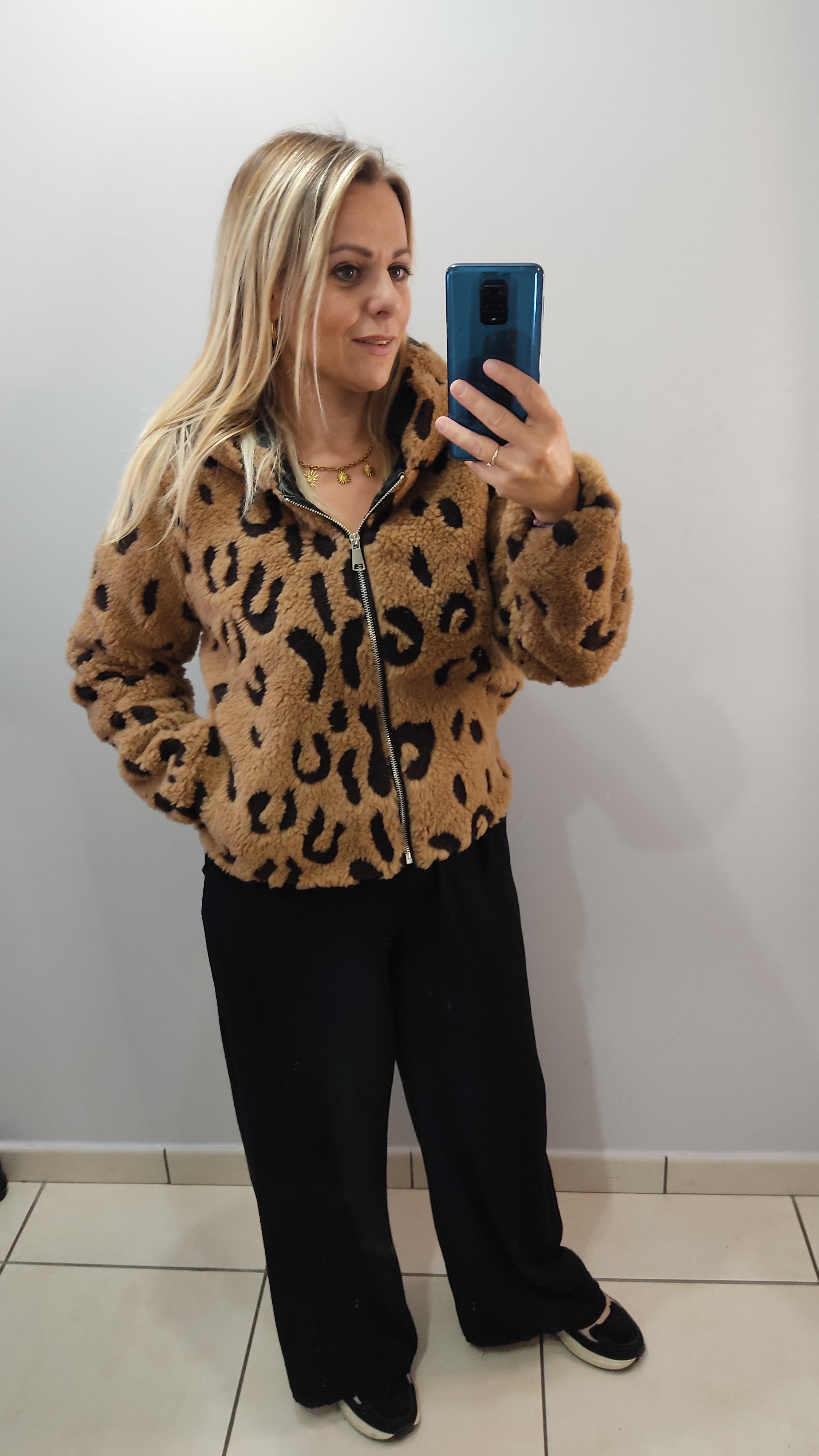 Veste effet fourrure