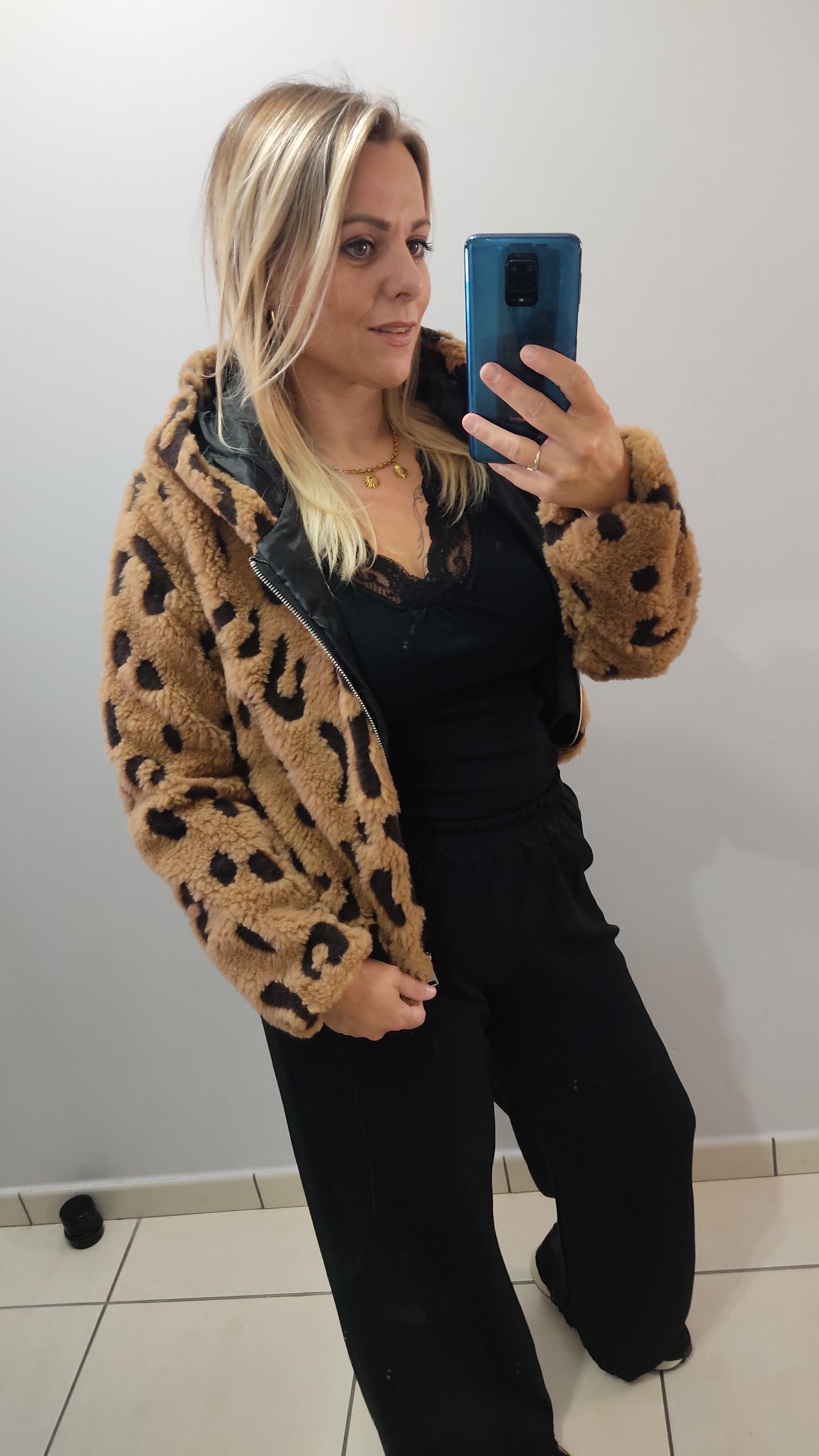 Veste effet fourrure