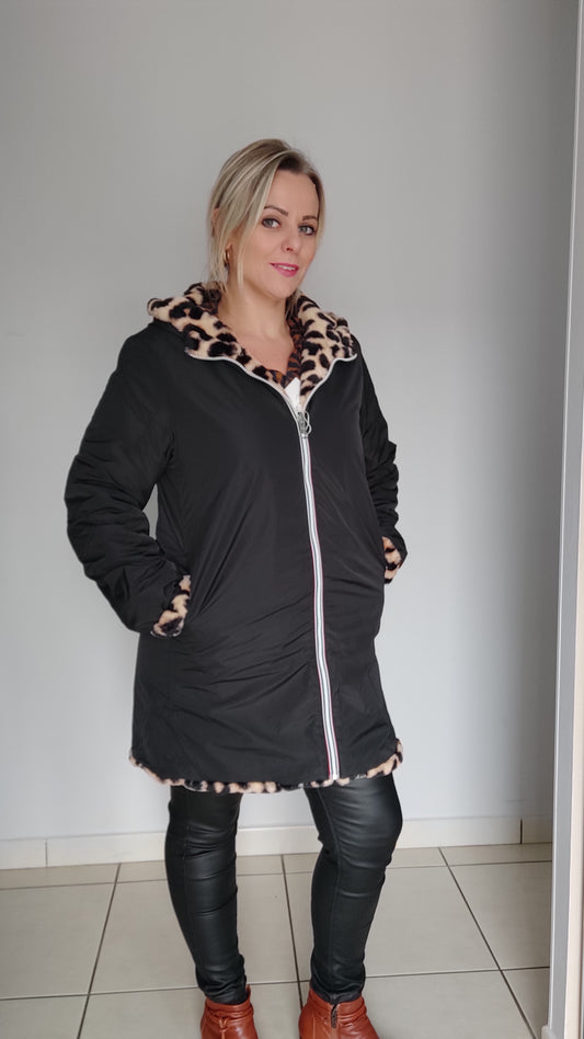 Manteau réversible tendance
