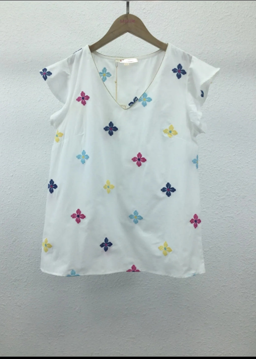 Haut blanc coton